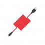 Кабель HOCO X21 USB to Micro 2A, 1m, silicone, TPE connectors, Black+Red (6957531071396)