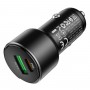 Автомобільний зарядний пристрій HOCO Z42 Light road dual port digital display PD20W+QC3.0 car charger Black (6931474742544)