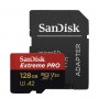 microSDXC (UHS-1 U3) SanDisk Extreme Pro A2 128Gb class 10 V30 (R200MB/s,W90MB/s) (adapter) (SDSQXCD-128G-GN6MA)