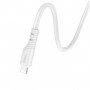 Кабель HOCO X97 Crystal color PD silicone charging data cable iP white (6931474799753)