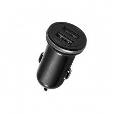 Автомобільний зарядний пристрій BOROFONE BZ5 CarPal, in-car charger with dual USB ports, 2.1A Black (BZ5B)