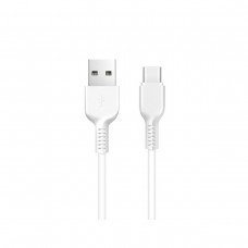 Кабель HOCO X13 USB to Type-C 3A, 1m, PVC, PVC connectors, White (6957531061199)