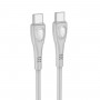 Кабель BOROFONE BX98 Type-C to Type-C Superior 60W charging data cable Gray (BX98CCG)