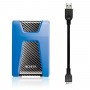 PHD External 2.5'' ADATA USB 3.2 Gen. 1 DashDrive Durable HD650 2TB Blue (AHD650-2TU31-CBL)