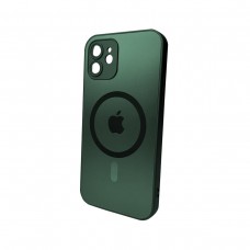 Чохол для смартфона AG Glass Matt Frame Color MagSafe Logo for Apple iPhone 12 Cangling Green (AGMattFrameMGiP12Green)