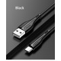 Кабель Usams US-SJ372 U38 Type-C Charging and Data Cable 1m Black (SJ372USB01)