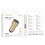 Автомобільний зарядний пристрій BOROFONE BZ19A Wisdom single port QC3.0 car charger 18W Gold (BZ19AG)