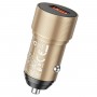 Автомобільний зарядний пристрій BOROFONE BZ19A Wisdom single port QC3.0 car charger 18W Gold (BZ19AG)