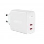 Мережевий зарядний пристрій ACEFAST A9 PD40W(USB-C+USB-C) dual port charger White (AFA9W)