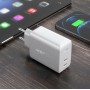 Мережевий зарядний пристрій ACEFAST A9 PD40W(USB-C+USB-C) dual port charger White (AFA9W)