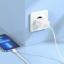 Мережевий зарядний пристрій BOROFONE BA71A Power single Port PD20W charger set(C to iP) White (BA71ACLW)