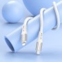 Кабель BOROFONE BX88 Solid PD silicone charging data cable for iP White (BX88LPW)