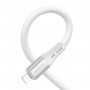 Кабель BOROFONE BX88 Solid PD silicone charging data cable for iP White (BX88LPW)