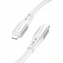 Кабель BOROFONE BX88 Solid PD silicone charging data cable for iP White (BX88LPW)