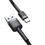 Дата кабель Baseus Cafule Type-C Cable 3A (1m) (CATKLF-B)