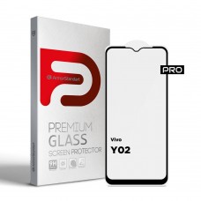 Захисне скло ArmorStandart Pro для Vivo Y02 Black (ARM66005)