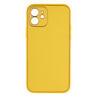 Чохол Leather Gold with Frame without Logo для iPhone 12