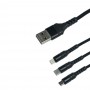 Кабель USB Remax RC-186 3-in-1 2.1A