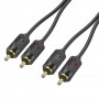 Кабель Aux Hoco UPA29 dual RCA to dual RCA 1.5m