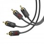 Кабель Aux Hoco UPA29 dual RCA to dual RCA 1.5m