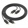 Кабель Aux Hoco UPA29 dual RCA to dual RCA 1.5m