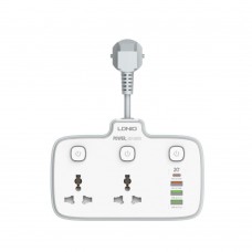 Мережевий Подовжувач LDNIO SC2413 2 universal ports /1 PD/1 QC/2 auto ID