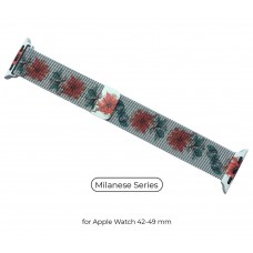 Ремінець ArmorStandart Milanese Loop для Apple Watch All Series 42/44/45/49mm Flower Fuchsia (ARM52960)