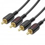 Кабель Аудiо Borofone BL13 dual RCA to dual RCA 1,5M