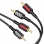 Кабель Аудiо Borofone BL13 dual RCA to dual RCA 1,5M