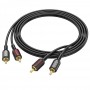 Кабель Аудiо Borofone BL13 dual RCA to dual RCA 1,5M