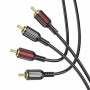 Кабель Аудiо Borofone BL13 dual RCA to dual RCA 1,5M