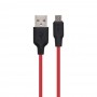 Кабель USB Hoco X21 Plus Silicone Micro 0.25m