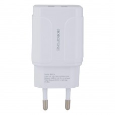 Мережевий Зарядний Пристрій Borofone BA37A Lightning 2USB 2.4A