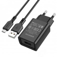 Мережевий Зарядний Пристрій Borofone BA68A Micro 1USB 2.1A