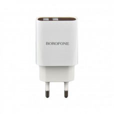 Мережевий Зарядний Пристрій Borofone BA58A Digital Display Type-C 2USB 2.4A