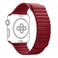 Ремінець ArmorStandart Leather Loop для Apple Watch 42/44/45/49mm Red (ARM45824)