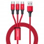 Кабель Baseus Rapid 3-in-1 USB to Micro / Lightning / Type-C 3.5A 1.2m CAJS0000