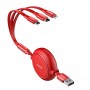 Кабель Baseus Golden Loop 3-in-1 USB to Micro / Lightning / Type-C 3.5A 1.2m CAMLT-JH