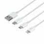 Кабель USB Baseus USB to Micro / Lightning / Type-C 3.5A 1.5m CAMLTYS