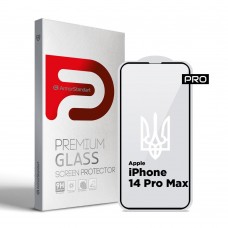 Захисне скло ArmorStandart Pro 3D LE для Apple iPhone 14 Pro Max Black (ARM65656)