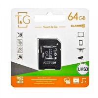 Карта Пам'яті  T&amp;G MicroSDXC 64gb UHS-3 10 Class &amp; Adapter