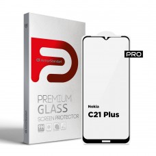 Захисне скло ArmorStandart Pro для Nokia C21 Plus Black (ARM62198)