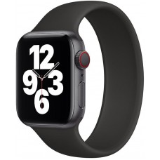 Силиконовый монобраслет STR Solo Loop for Apple Watch 41/40/38 mm (Размер L) - Black
