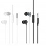 Навушники BOROFONE BM78 Blue sea metal universal earphones with mic Silver (6941991103513)