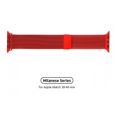 Ремінець ArmorStandart Milanese Loop Band для Apple Watch All Series 38/40/41mm Red (ARM54383)