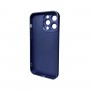 Чохол для смартфона AG Glass Matt Frame Color Logo for Apple iPhone 14 Pro Max Navy Blue (AGMattFrameiP14PMBlue)