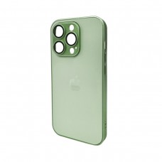 Чохол для смартфона AG Glass Matt Frame Color Logo for Apple iPhone 15 Pro Light Green (AGMattFrameiP15PLGreen)