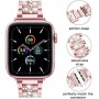 Металлический ремешок STR 3-bead Diamond Metal Band for Apple Watch 41/40/38 mm - Black