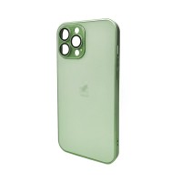 Чохол для смартфона AG Glass Matt Frame Color Logo for Apple iPhone 13 Pro Max Light Green (AGMattFrameiP13PMLGreen)