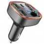 АЗП з FM-модулятором BOROFONE BC48 Broad QC3.0 car BT FM transmitter 18W Black (BC48B)